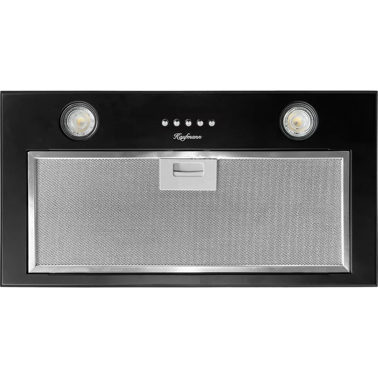 KAUFMANN Fenix 52 BL Unterbauhaube, Dunstabzugshaube 52 cm, 3 Stufen, Schwarz, 1000 m³/h, Touch Control, LED-Display