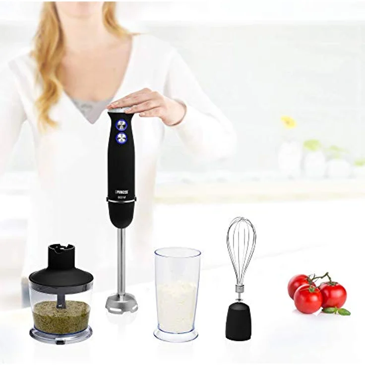 Princess 01.221220.01.001 Stabmixer-Set, 800, Schwarz – Bild 3