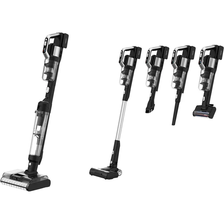 Jimmy Akku-Hand-und Stielstaubsauger PW11 Pro Max mit Wischfunktion & Heißlufttrocknungsfunktion 21000 Pa, Silber/Schwarz