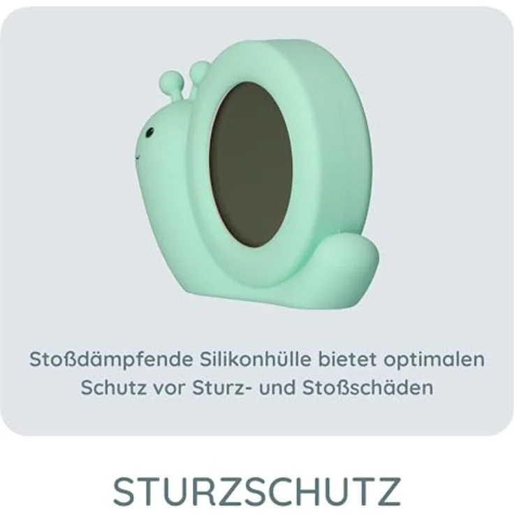 Alecto Wecker BC100 Simon, kabelloser & wiederaufladbarer Schlaftrainer mit Nachtlicht – Bild 6