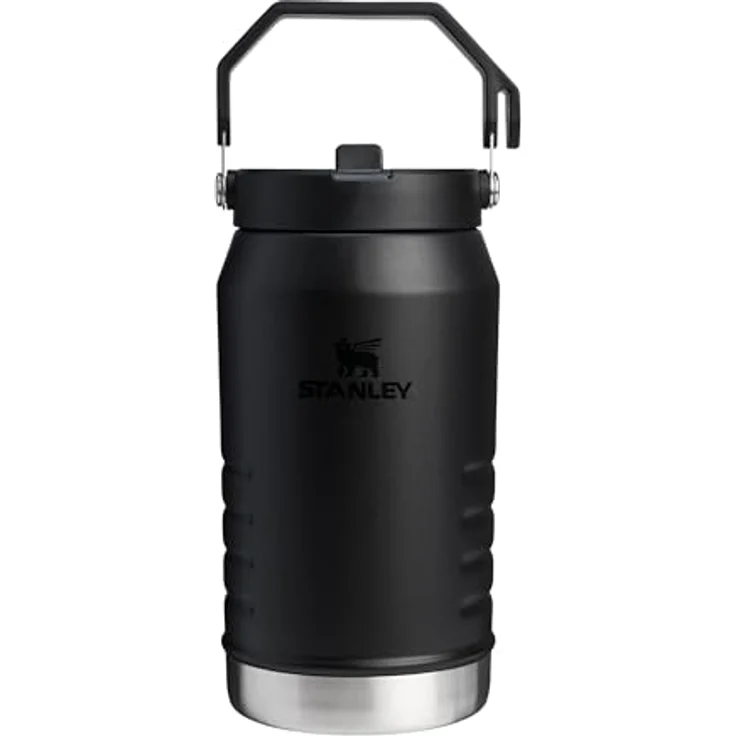 Stanley IceFlow Flip Straw Jug 1.9L, Auslaufsichere Thermosflasche mit 20 Stunden Kühlfunktion, Spülmaschinenfest, BPA-frei, frostblau – Bild 1