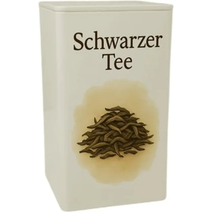 speecheese Tea Harmony Schwarzer Tee Dose, 900ml Metalldose mit illustrativem Design und lebensmittelechter Qualität