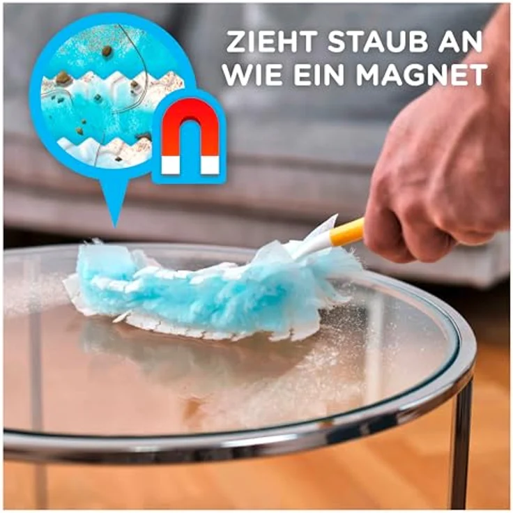Swiffer Staubmagnet Tücher Nachfüllpackung, 5er Pack (5 x 5 Stück) - Preisvergleich – Bild 4
