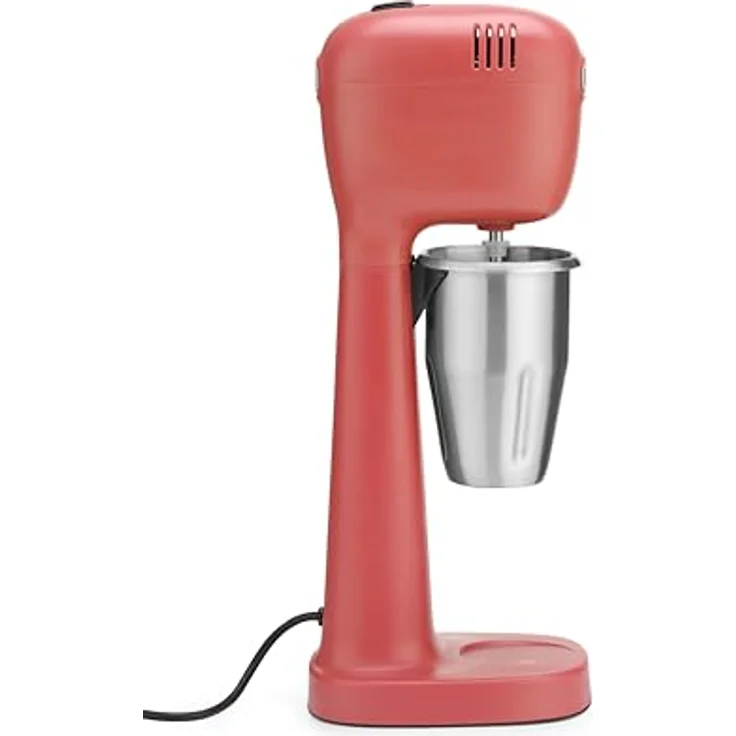 HENDI Milkshake Mixer Design by Bronwasser, BPA-frei, Rot, 230V/400W, Edelstahl-Rührbecher 0,5 Liter, zwei Drehzahlen – Bild 2