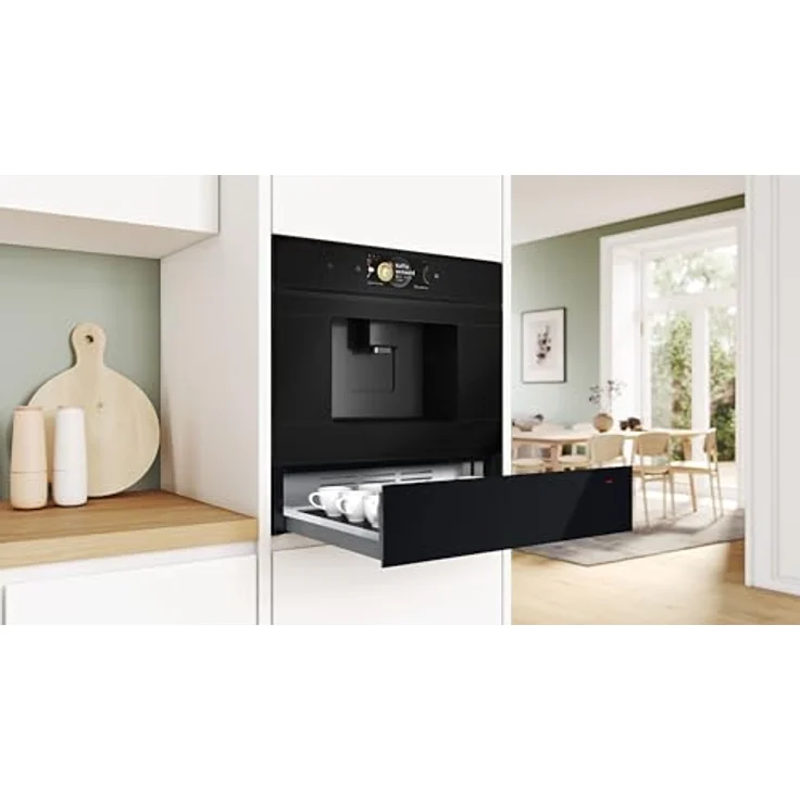 Bosch BIC7101B1, Serie 8 Wärmeschublade, 60 cm breit, 14 cm hoch, Schwarz, Warmhalten von Geschirr und Speisen, Temperatur-Stufen 30-80 °C, Sanft Garen, Platz für 64 Espresso-Tassen oder 12 Teller - Preisvergleich – Bild 5