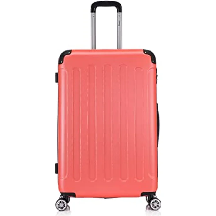 Flexot Flex-2045 Koffer XL, Zwillingsrollen Hartschale Neon-Orange – Bild 2