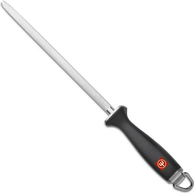 WÜSTHOF Wetzstahl 26 cm (4474-7-26), schwarz, zum Schärfen von hochwertigen Küchenmessern – Bild 5