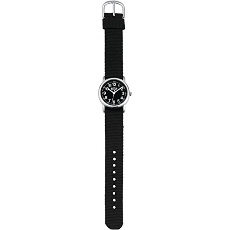 Scout Jungen-Armbanduhr Analog Quarz Textil 280304002, Wasserdicht bis 5 Bar, Gewebtes Stoffband, Mineralglas