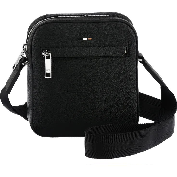 BOSS Umhängetasche Reporter Ray_NS zip, Schultertasche Handtasche Damen Tasche Damen, Kunstfaser, elegant und modern, schwarz