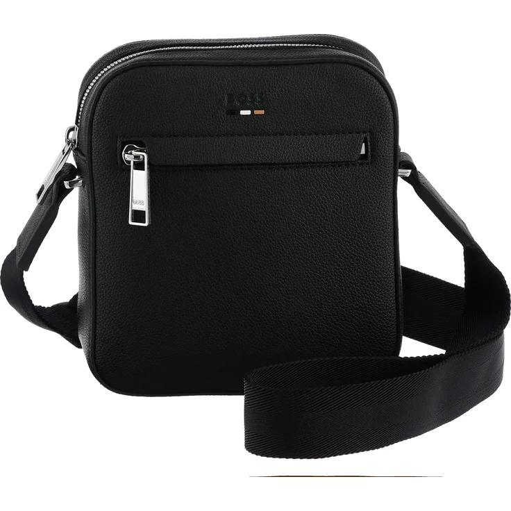 BOSS Umhängetasche Reporter Ray_NS zip, Schultertasche Handtasche Damen Tasche Damen, Kunstfaser, elegant und modern, schwarz – Bild 1