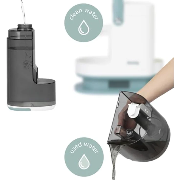 H.Koenig TWT99 Dampfreiniger, 1700 W, Doppeltank 1600 ml und 1250 ml, für Sofa, Teppiche, Polsterung, Glas, Auto – Bild 5