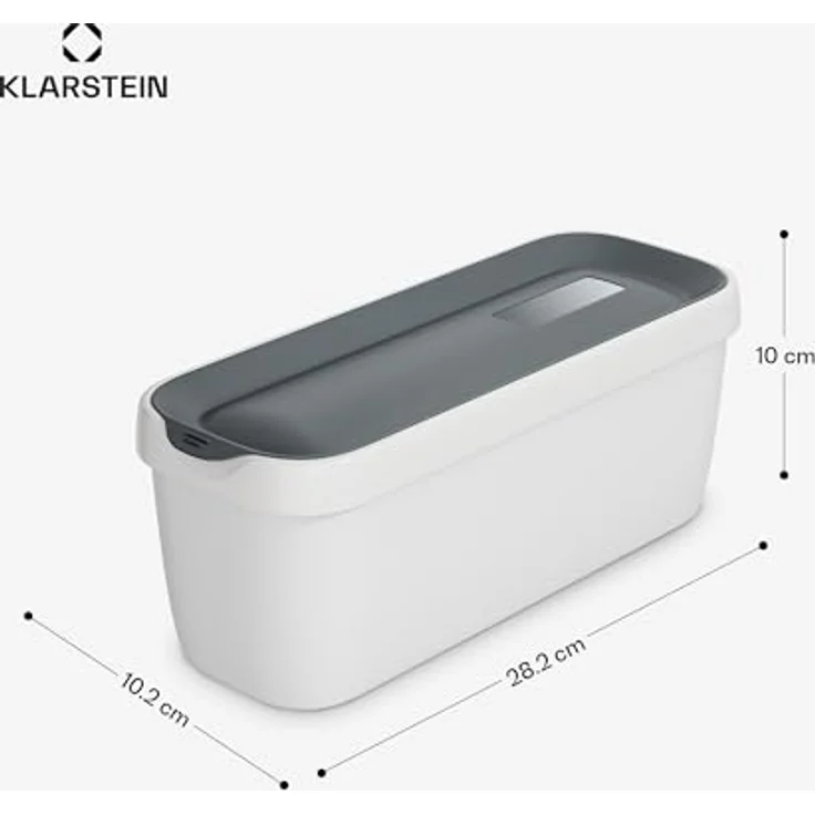 Klarstein Eisbehälter Set, 2x 1,5L Kunststoff, spülmaschinenfest, stapelbar, für Selbstgemachtes Eis, Joghurt und Slush-Eis, passend für Klarstein Maschinen – Bild 7