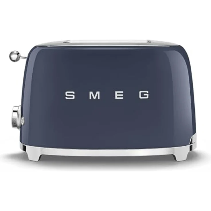 Smeg 2x2 TSF01NBEU Toaster, 2 Schlitze für 2 Scheiben, 6 Vergoldungsniveaus, Heiz-, Abtau- und Bagel-Funktion, 950W, Navy Blue – Bild 5