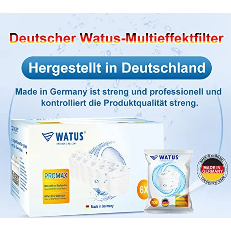 Watus Wasserfilter Kartuschen, für Brita Maxtra und Maxtra, Made in Germany (6) – Bild 2