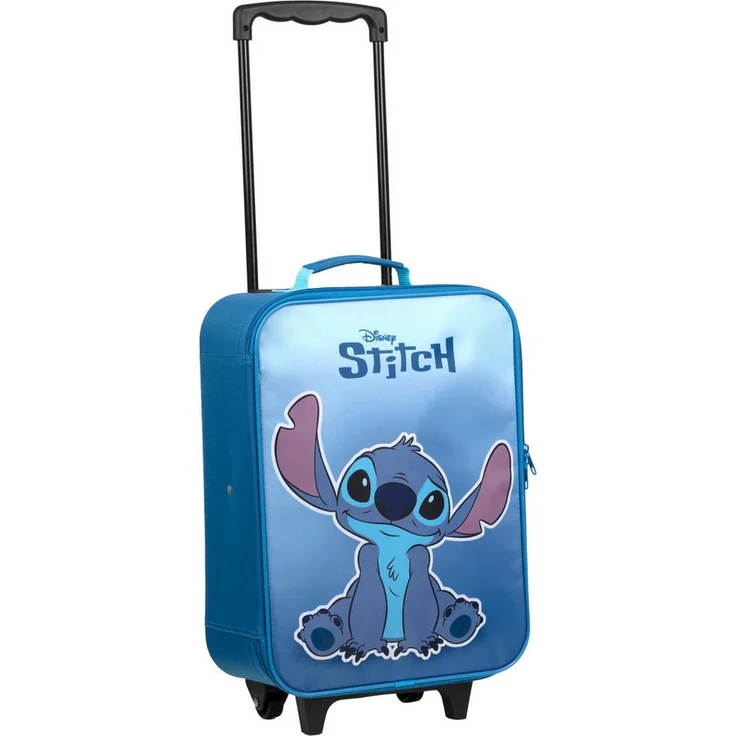 UNDERCOVER Kinderkoffer Trolley, Lilo & Stitch, 2 Rollen, 16 Liter Fassungsvermögen, blau – Bild 1