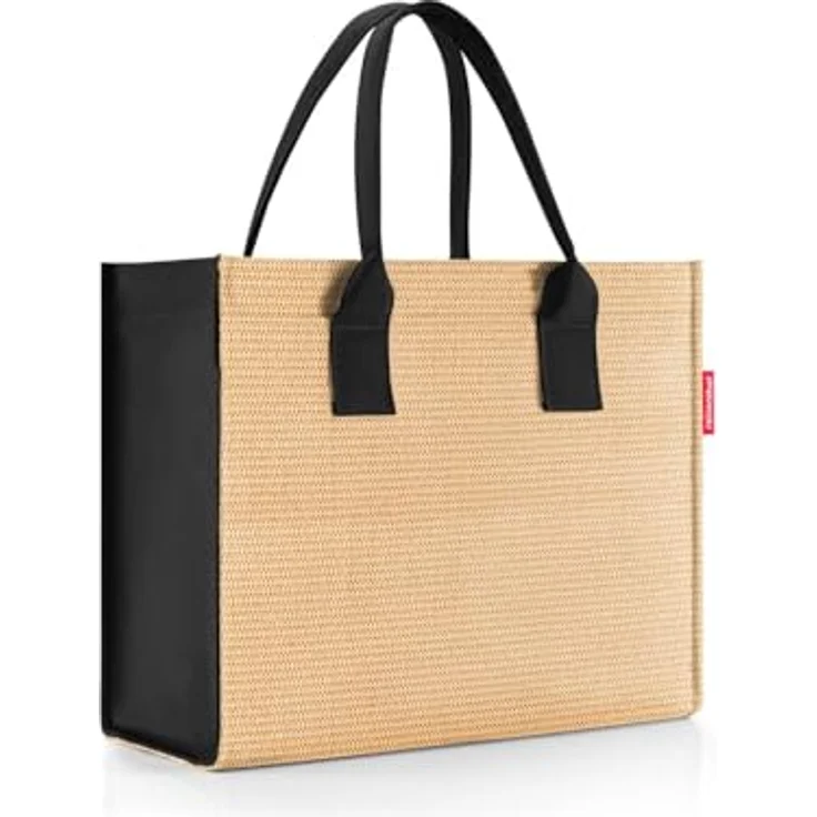 REISENTHEL® Shopper daily shopper, Einkaufstasche aus recyceltem Polyestergewebe, 14 Liter Volumen, wasserabweisend, schwarz – Bild 1