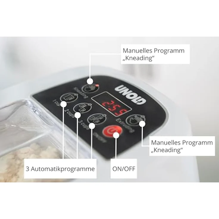 Unold Nudelmaschine Nora 68820, elektrische Pastamaschine mit 260 Watt, weiss, inklusive Rezeptbuch und spülmaschinenfestem Zubehör – Bild 10