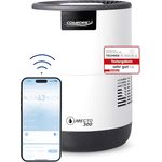 Comedes Umecto 300 Luftbefeuchter für Räume bis 45m², Kaltverdunstung, Tank 2,8 l, Smart-Home fähig, in 3 Farben mit Luftfeuchtigkeitsindikator