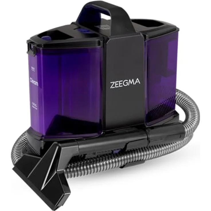 Zeegma Zonder Wash Compact, 500 W Nass-/Trockensauger für Allergiker, ideal für Polster, Teppiche und Autoinnenräume, kompakt und leicht – Bild 1