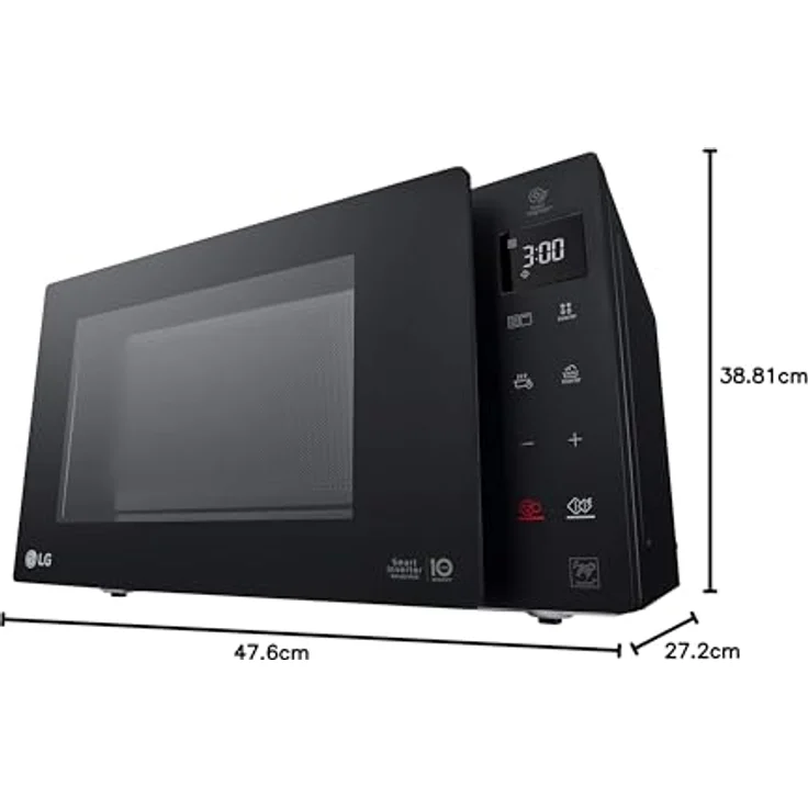 LG NeoChef MH6336GIB Mikrowelle Kombi-Mikrowelle mit Grill, 23 Liter Garraum, 1150 Watt, Standgerät, schwarz – Bild 10