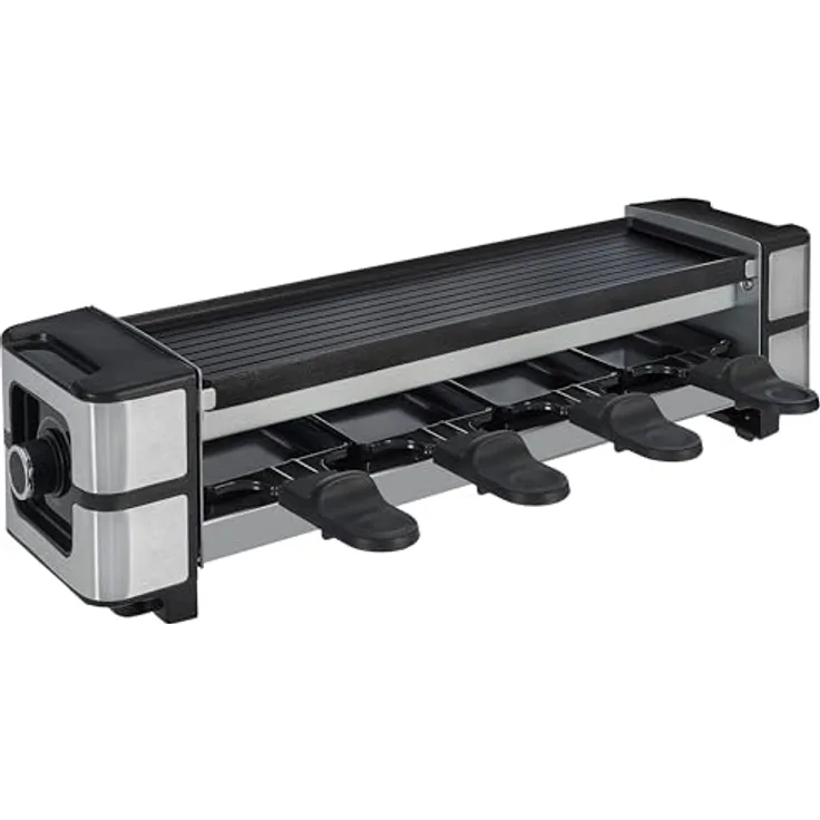 GUTFELS 4-Pfännchen-Raclette RACLETTE 4005 | Raclette Grill 4 Personen | 600 W | Antihaftbeschichtung | Stufenlose Regulierung