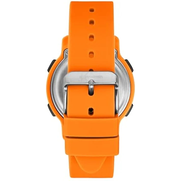 Sector No Limits EX-27 Herrenuhr, Digital, 43 mm, orangefarbenes Silikonarmband, wasserdicht bis 10 ATM – Bild 3
