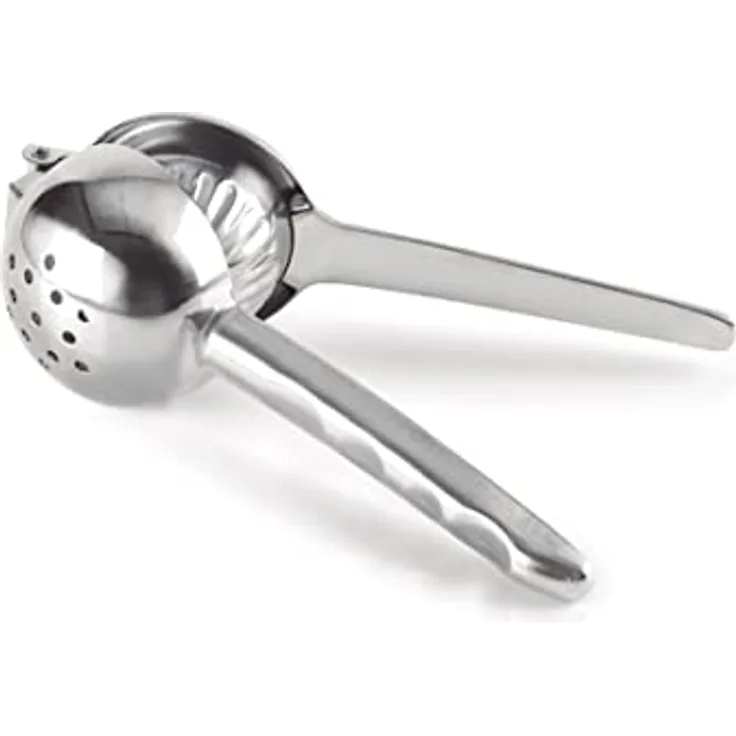 Lacor - 68182 - Manueller Entsafter ZITRUS, Edelstahl 18/10, Entsafter für Feilen, Zitronen und Orangen, Ergonomischer Griff, Spülmaschinenfest