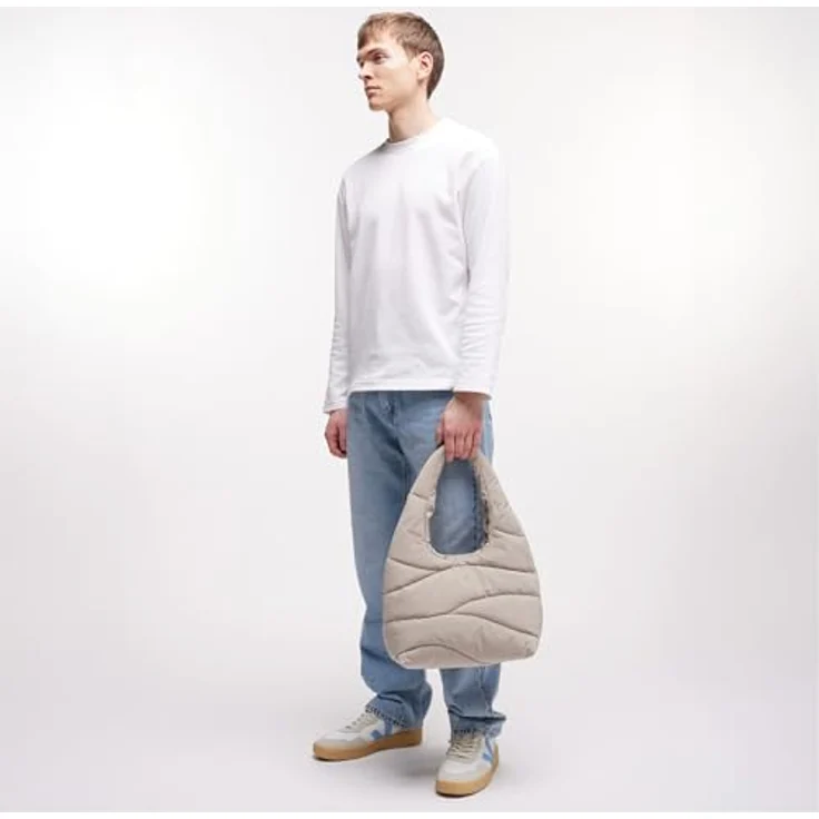 Got Bag Wavy Puffer Shopper Tasche, 40 cm, beige, 100% Nylon – Bild 3