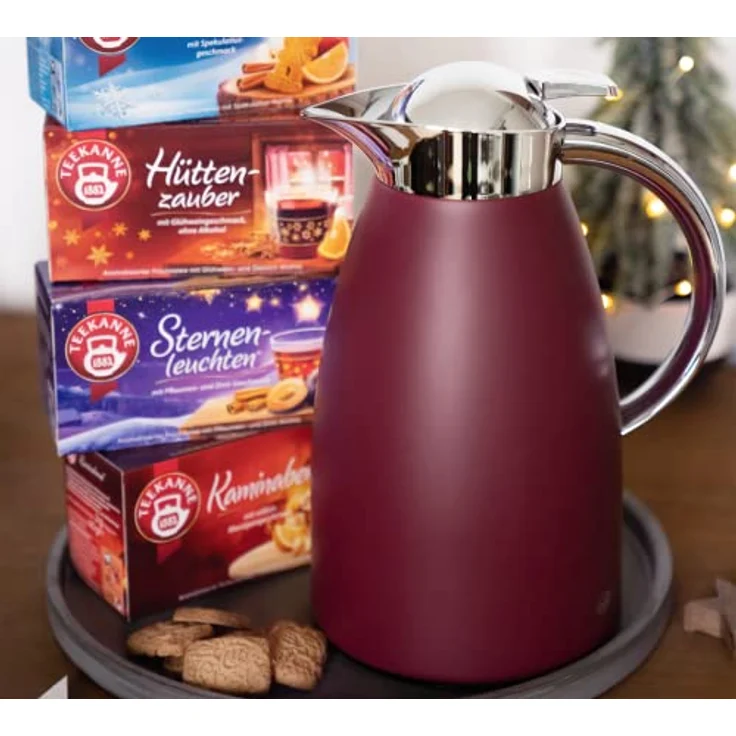 alfi Signo Thermoskanne, Rubin Rot, 1 Liter – Bild 2