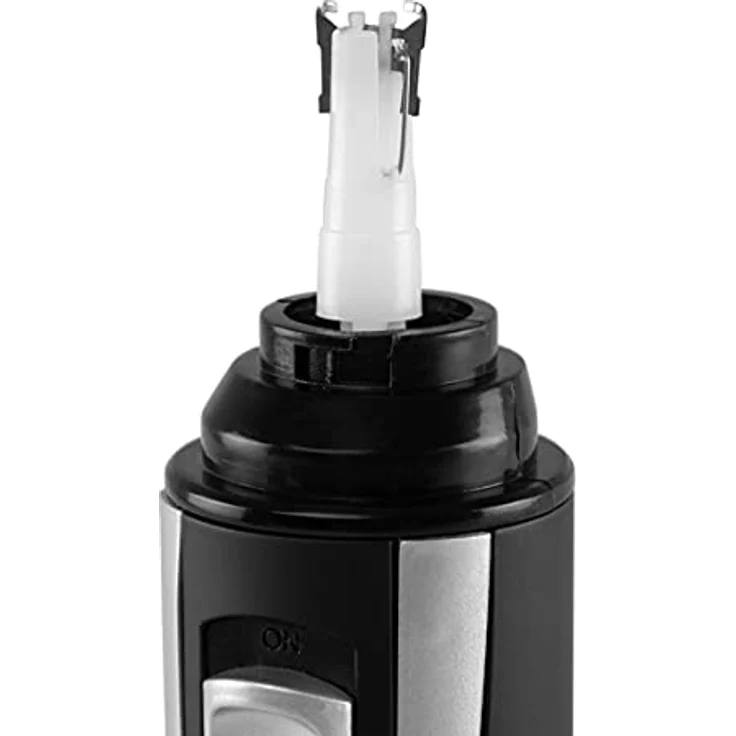 Orbegozo NO 3500, Elektrischer Haarschneider für Nase/Ohren und Bart/Schnurrbart, kabellos, Doppelkantklingen, IP-X4, Schwarz – Bild 4