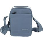 Travelite Workfloow Mini Bag Umhängetasche, 17 cm x 8 cm x 23 cm, grau, 100% Polyester