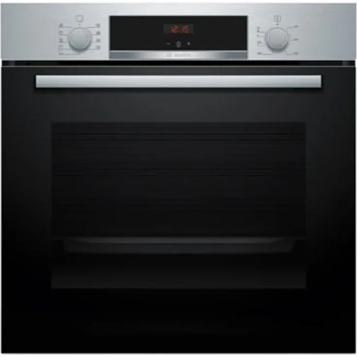 Bosch HBA514ES3, Multifunktionsofen Serie 4, 60 cm, Reinigungsassistent mit Wasser, 3D Heißluft, Energieeffizienz A+