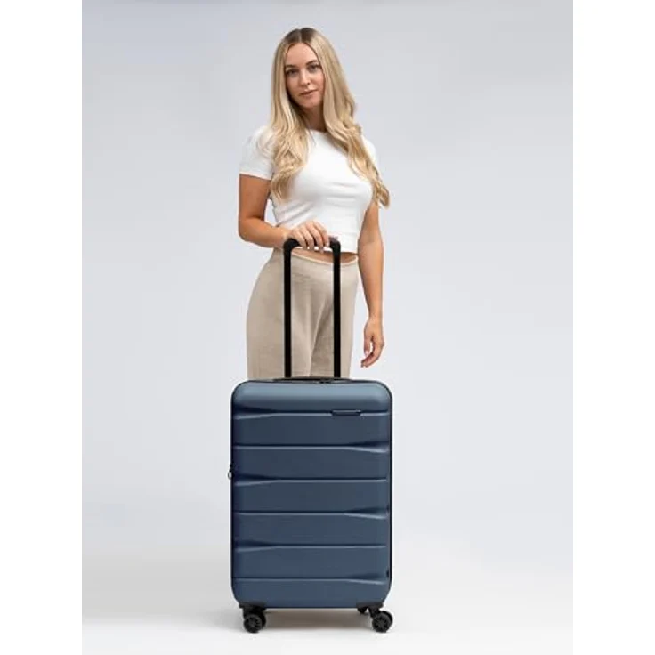 Franky Munich 4.0 | Koffer & Trolleys | Koffer groß | 4 Rollen | Arretierbarer Griff | Dehnfalte | ABS-Material | TSA-Zahlenschloss | Kreuzpackgurt | Reißverschlussfach | 44.5cm x 28cm x 66cm | – Bild 2