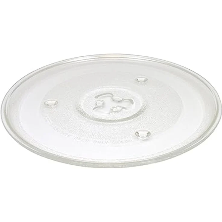 BAYLI Mikrowellenteller 27 cm, hitzebeständiger Glasteller für Mikrowelle, kompatibel mit Y-Drehkreuz, spülmaschinenfest – Bild 1