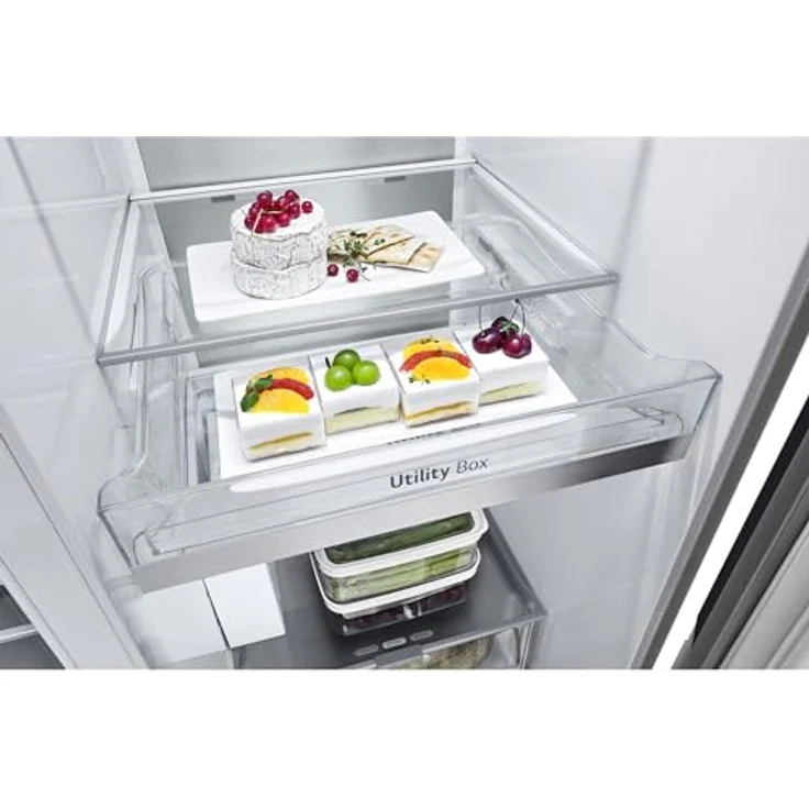 LG GSXE90MBAD, Side-by-Side Kühlkombination, 628 l, Silber, mit Smart Inverter Compressor® und InstaView® Technologie – Bild 19