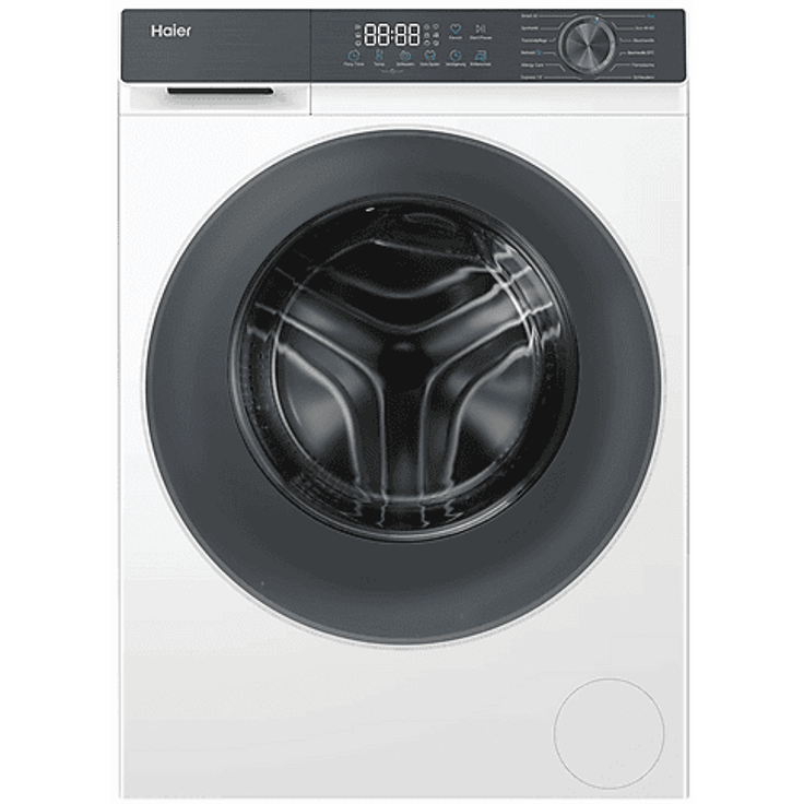 HAIER HW100-BP14637 G3 Waschmaschine, 10 kg Kapazität, 1330 U/Min, AI Power Drive Motor, Flexy Time-Funktion, selbstreinigend, Hygienefunktionen