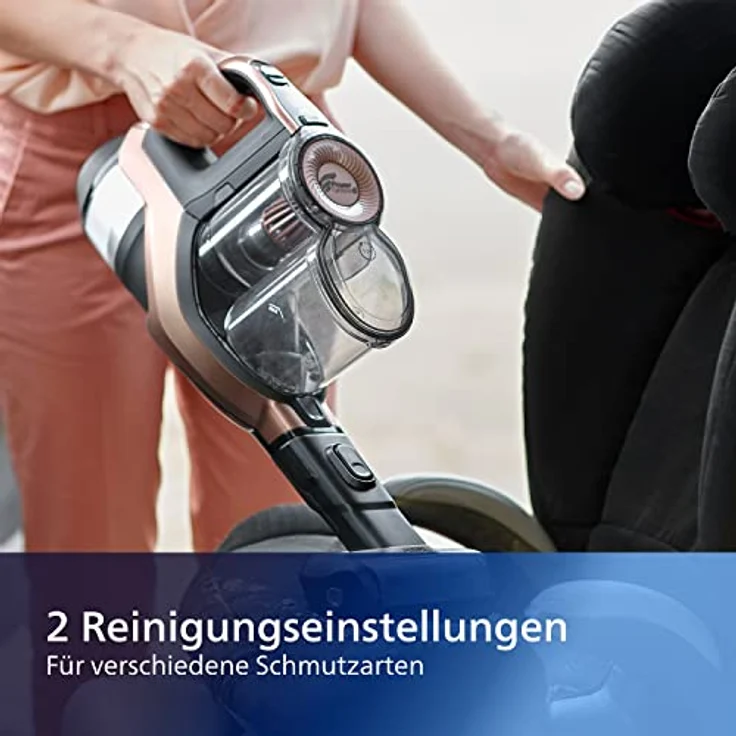 Philips FC6826-01 SpeedPro Max Kabelloser Staubsauger (mit Akku, 360°-Saugdüse, 65 Min. Akkulaufzeit) kupfer – Bild 6
