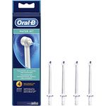 Oral-B WaterJet Ersatzdüsen für Munddusche/Zahnzwischenraumreiniger, 4 Stück, für gründliche Zahnreinigung und Massage des Zahnfleisches , weiß