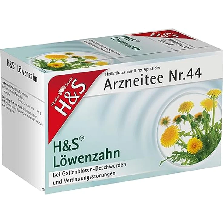 H&S Löwenzahn Filterbeutel, 20x2 g, bei Gallenblasen-Beschwerden und Verdauungsstörungen – Bild 3
