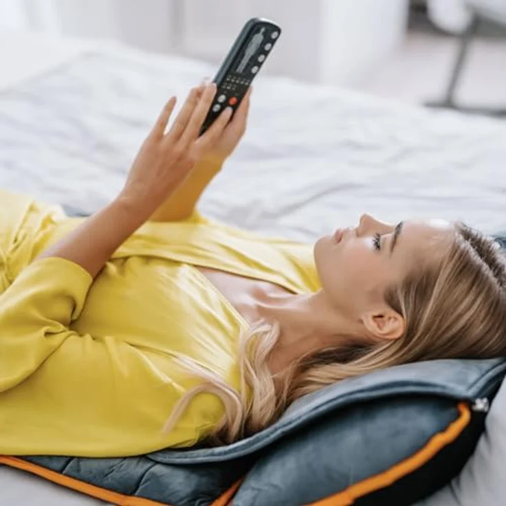 Medivon Electric Nova Massage Mat, Shiatsu- und Vibrationsmassage mit Wärmetherapie, praktische Fernbedienung – Bild 5