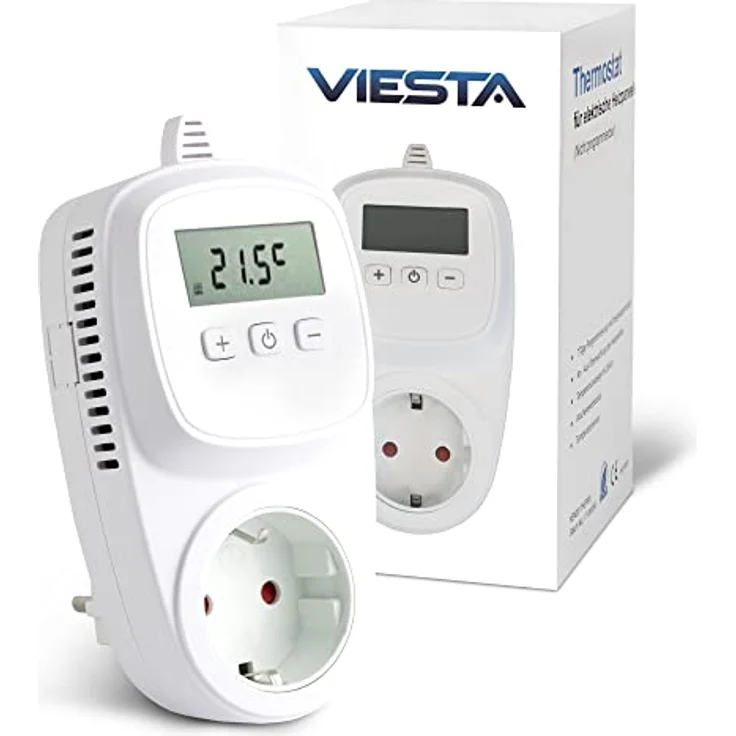 Viesta TH10 Thermostat Thermostatstecker Steckdosenthermostat für Infrarotheizung Heizpaneele Heizung, Infrarotheizung – Bild 2