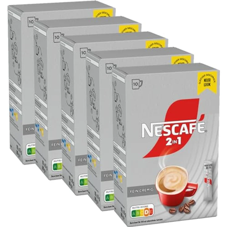 Nescafé 2in1 Sticks, Instantkaffee mit Creamer, Instant Kaffee, 10 Portionssticks - Preisvergleich – Bild 2