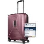 REDOLZ Hartschalen Handgepäck-Koffer | Kleiner Trolley 40 x 23 x 55 cm mit Dehnfalte erweiterbar um 5 cm | Ultraleicht nur 2,9 kg | Essentials 14 (Schwarz)