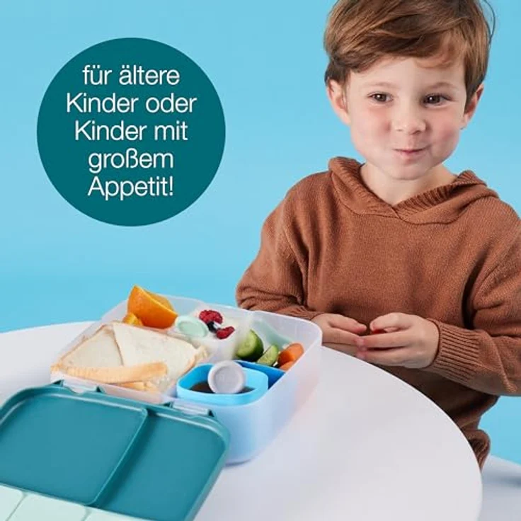 B.Box Lunchbox Spearmint, grün mit Fächern, herausnehmbarer Trennwand und Eisbeutel – Bild 6