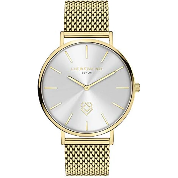 Liebeskind Berlin Damen Analog Quarz Uhr mit Edelstahl Armband LT-0249-MQ, Ip Gold-Silber, 50m wasserfest – Bild 1