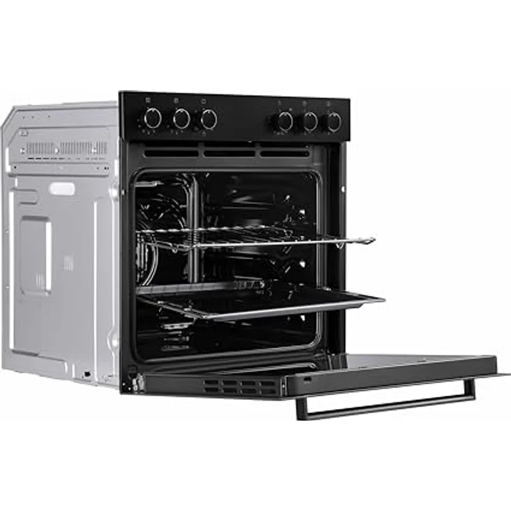 Respekta HS2001MS-26, Backofen Herdset Einbau, Matt Schwarz, 72L, 7 Beheizungsarten, A Energieeffizienzklasse, Glaskeramik Kochfeld – Bild 3