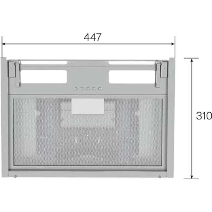 CATA ARMONIA 45 X, Dunstabzugshaube mit 645 m³/h, Abluft/Umluft, Aluminium-Fettfilter, LED-Beleuchtung, Energieeffizienzklasse C, 70 dB – Bild 3