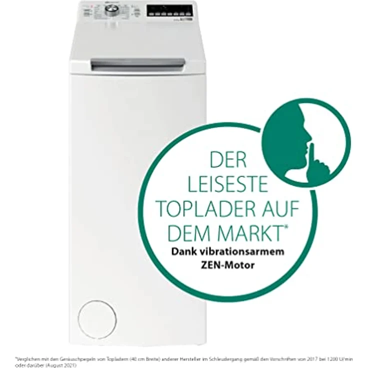 Bauknecht WMT Eco Smart 6513 Z C, Toplader-Waschmaschine, C, Fassungsvermögen 6,5 kg, Standgerät, Breite 40 cm – Bild 3