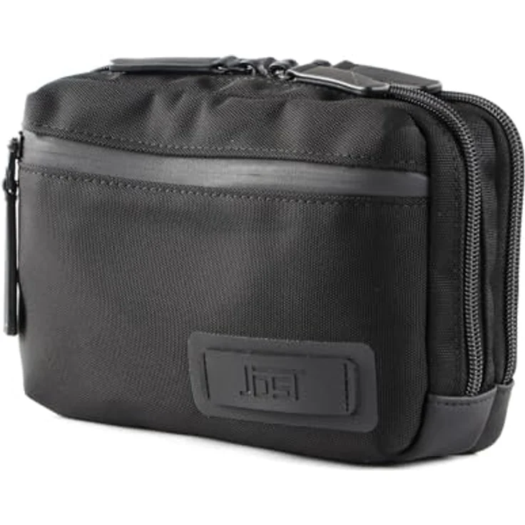 Jost Tallinn Gürteltasche, schwarze 20 cm Tasche aus 100% Polyester mit Reißverschluss – Bild 2