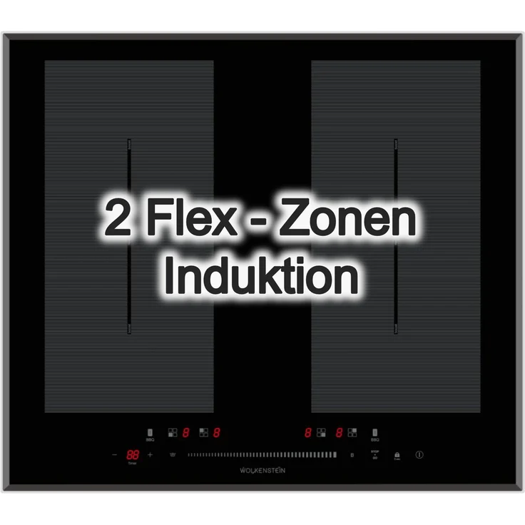 Wolkenstein Flex-Induktions-Kochfeld WIF60-2FZF, autark mit 2 Doppel-Flexzonen – Bild 1